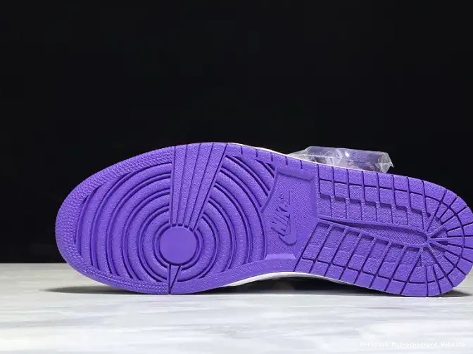 Official Maikesneakers Jordan 1 Air Court 555088-500 OG Purple High 0404